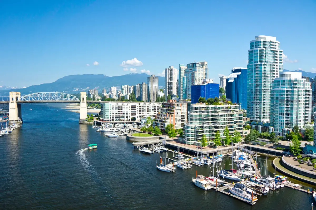 False Creek and downtown Vancouver from the water